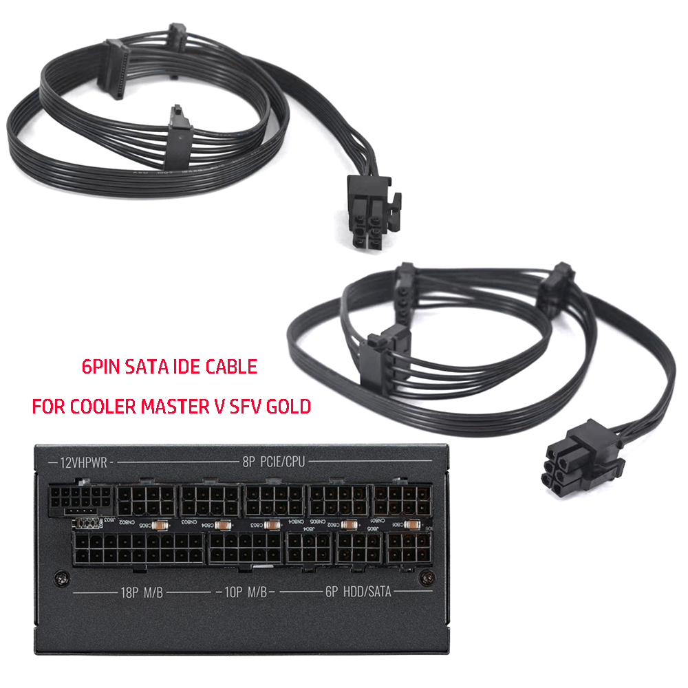 Sfx Modular Power Supply 850W Gold - 6-контактный кабель PCIE TO 3 *