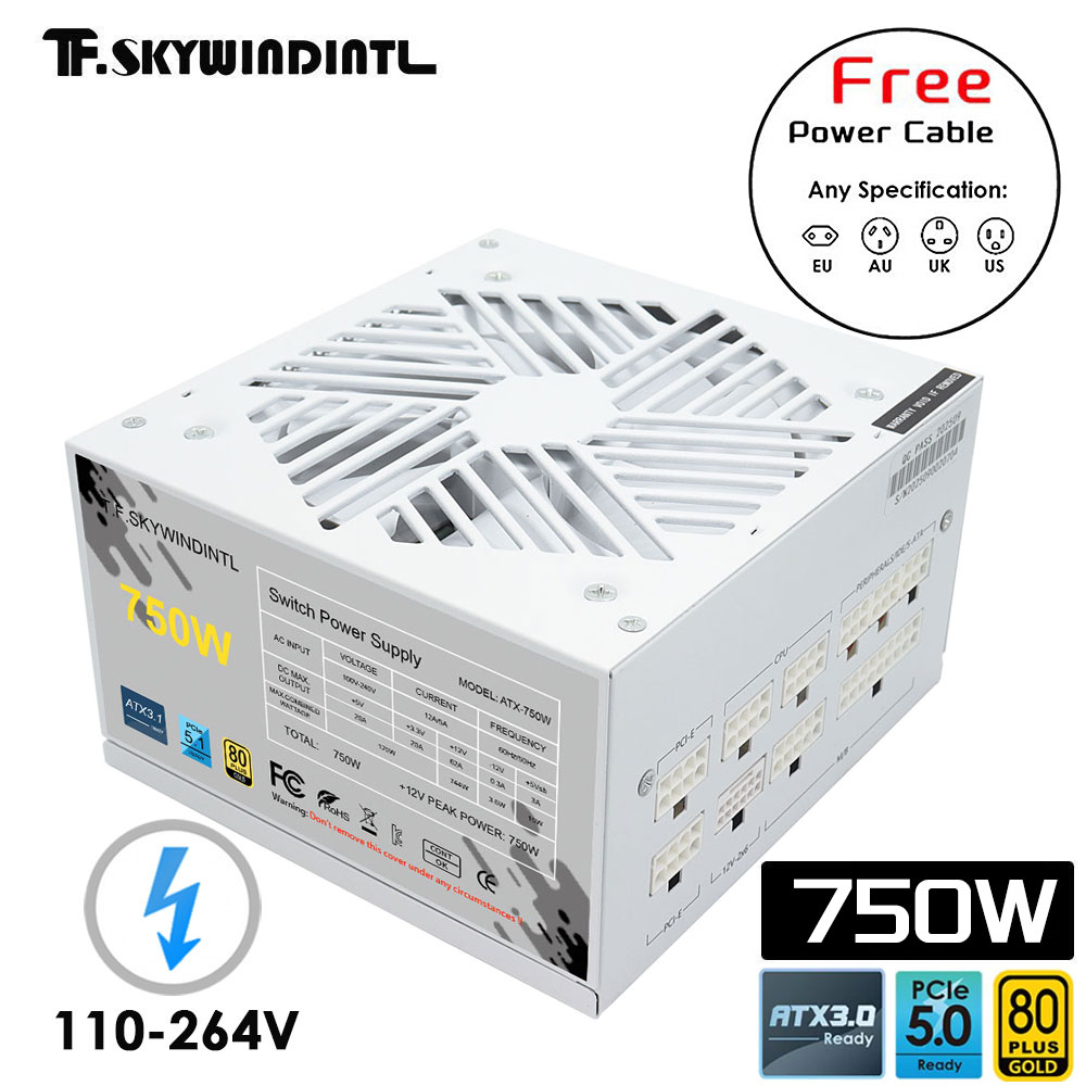 Белый 750 Вт 850 Вт 1000 Вт 12 – обзор и цена 1000W White Modular Power Supply