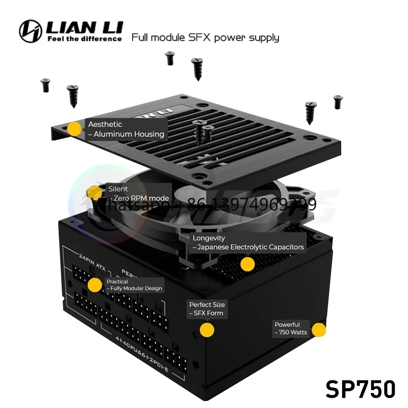 Блок питания LIAN LI PSU 750W  – обзор и цена 750W Sfx Fully Modular Power Supply